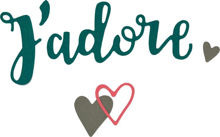 Image du produit Sizzix Thinlits Stanzschablone "J'adore"