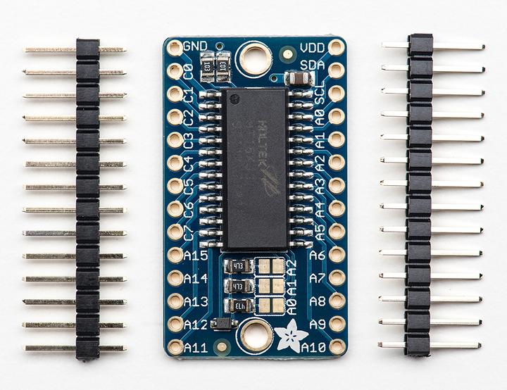 Produktbild Adafruit 16x8 LED Matrix Driver Backpack (HT16K33 Breakout) (Diverse)