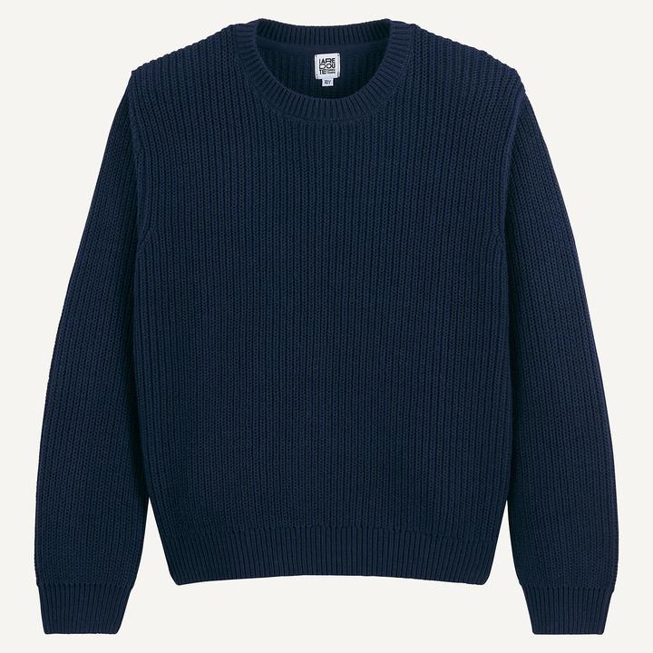 Produktbild La Redoute Collections Gerippter Pullover mit rundem Ausschnitt (104)