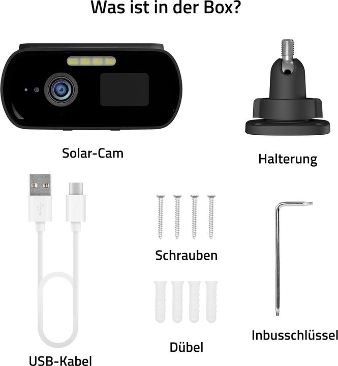 Actual product image Hombli Solar Cam (2560 x 1440 Pixels)