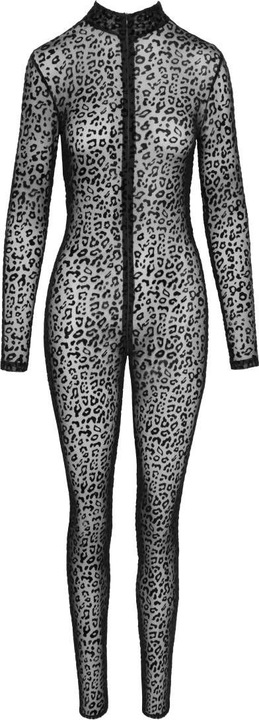 Actual product image Noir Handmade Leopard Look Catsuit (L)