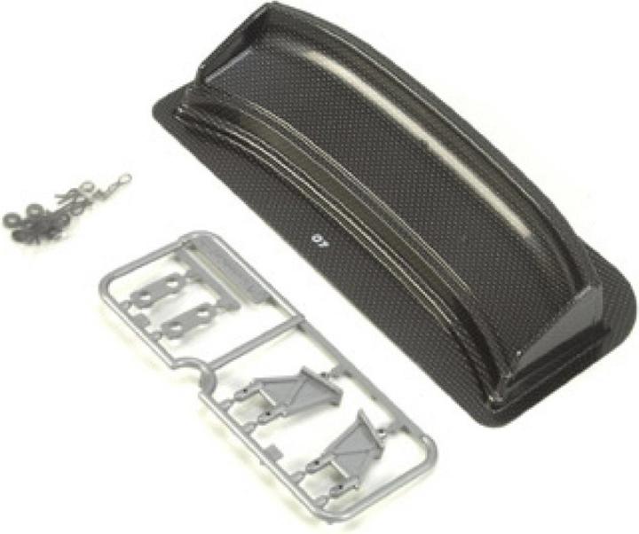 Actual product image Tamiya Rear wing LW (carbon look) On Road