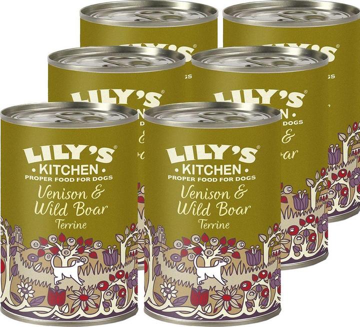 Produktbild Lily's Kitchen Venison and Wild Boar Terrine (Adult, Junior, Senior, 6 Stk., 400 g)