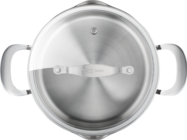 Actual product image Tefal Jamie Oliver Cook Smart 7 pcs (24 cm, Pan set + pot set, Stainless steel)