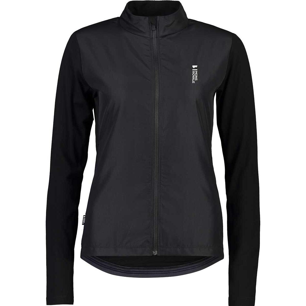 Thumbnail - Mons Royale, Damen, Velotrikot, Women's Redwood Wind Jersey (XS), Schwarz, XS