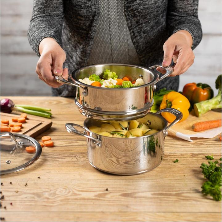 Actual product image Kuhn Rikon Steaming attachment with side handle Ø 20 cm (20 cm, Metal)
