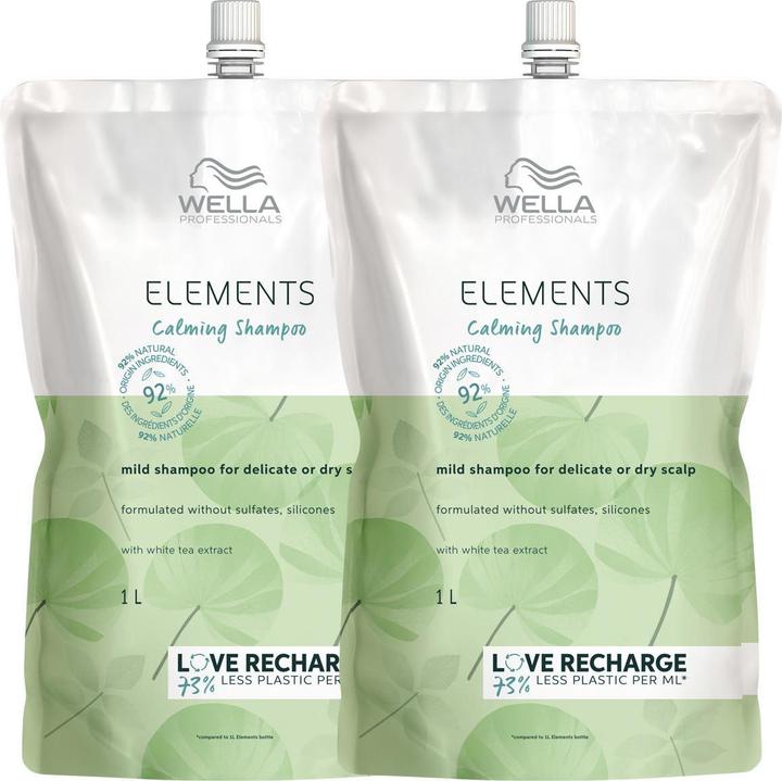Image du produit Wella Elements Calming Shampoo Nachfüllpack Set (2000 ml)