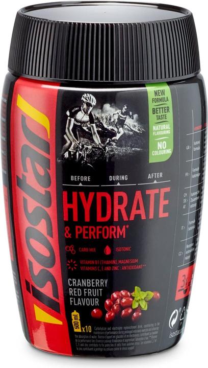 Actual product image Isostar Hydrate & Perform Cranberry Powder (Red Fruits, 1 pcs., 400 g)