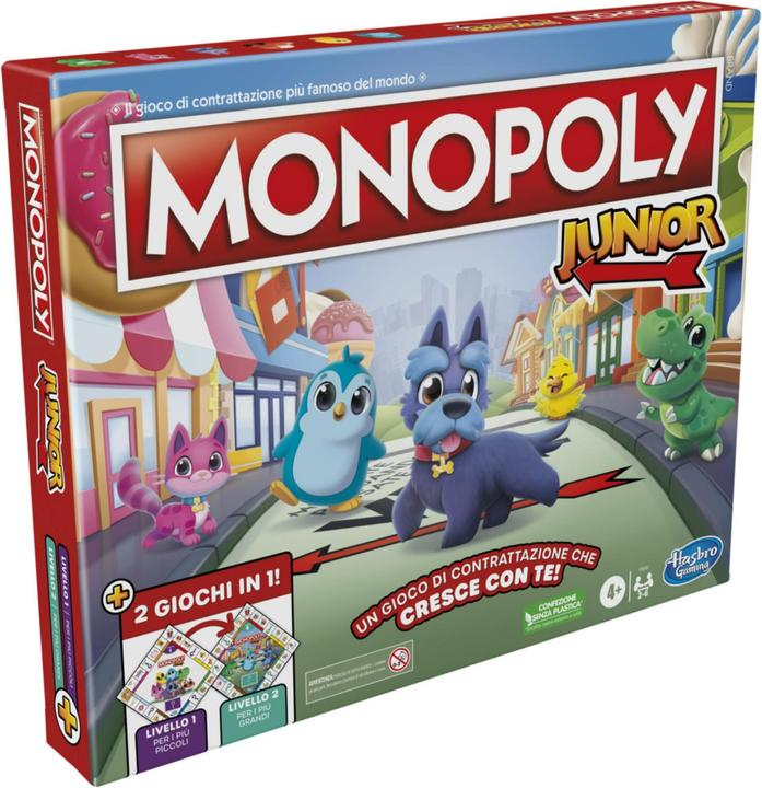 Produktbild Monopoly Junior (Italienisch)