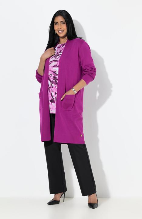 Produktbild Ulla Popken Strickjacke, lange, offene Form, weicher Feinstrick (58, 60)