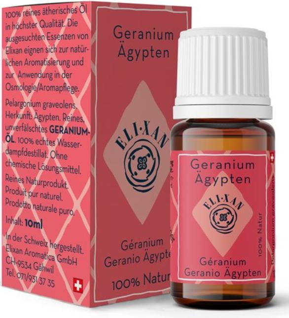 Actual product image Elixan Geranium Egyptian oil