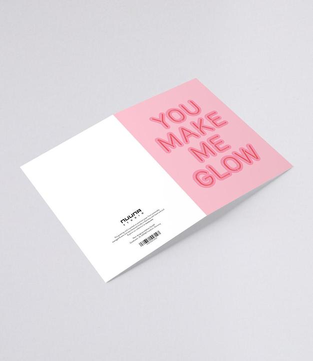 Actual product image Nuuna Greeting card, You Make Me Glow (1 pcs.)