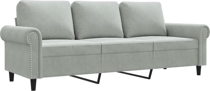 Produktbild vidaXL 3-Sitzer-Sofa 180 cm Samt (3-Sitzer)