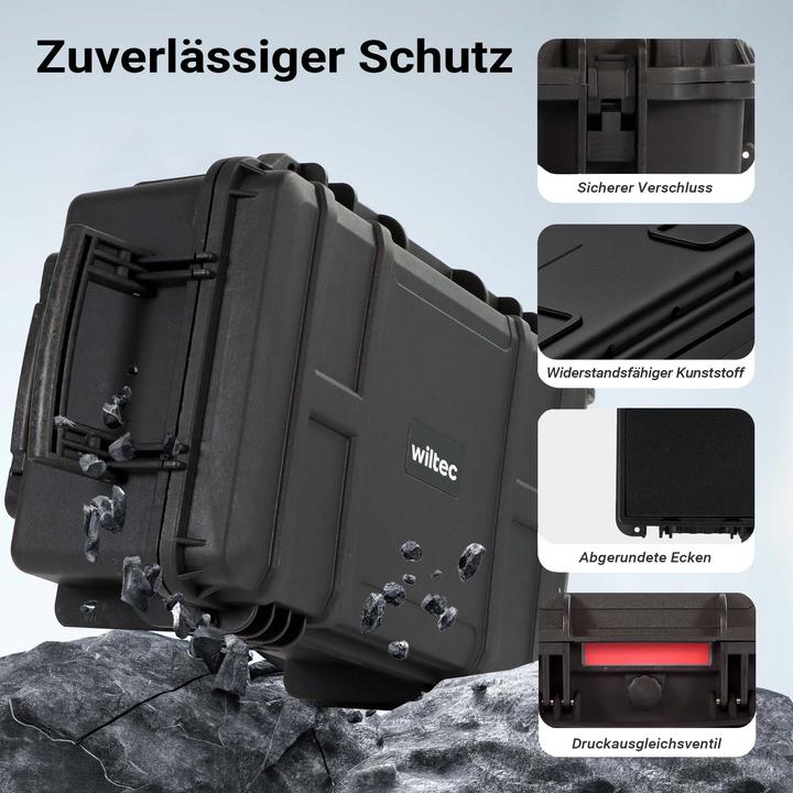 Produktbild Wiltec Universalkoffer 54,5x32,4x21,5cm wasserdicht Transportkoffer Schutzkoffer