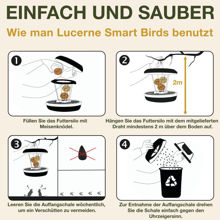 Actual product image Swissinno Vogel-Futtersilo "Lucerne" Smart Birds