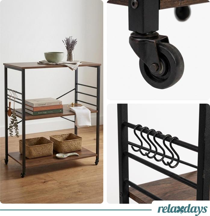 Produktbild Relaxdays Küchenrollwagen