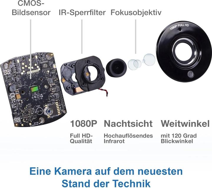 Produktbild VTech WLAN-Babyfon mit Kamera, 5 Zoll HD-Display, 1080p, App-Steuerung, iOS/Android kompatibel