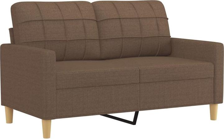 Actual product image VidaXL Sofa set Cushion Armchair Sofa Couch Design sofa 3-piece brown fabric (3-seater)