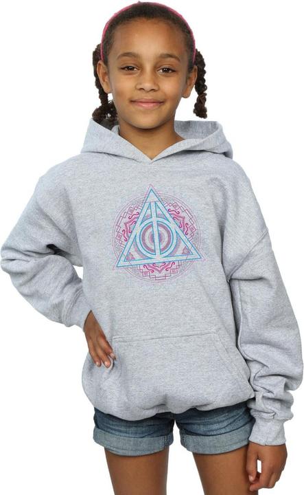 Produktbild Neon Deathly Hallows Kapuzenpullover Mädchen (140, 146)
