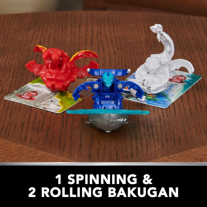 Image du produit Spin Master Bakugan 2023 Starter Pack avec 3 Bakugan (y compris 1 Special Attack Dragonoid, 2 Core Balls