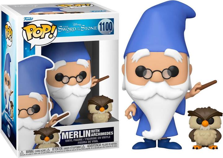 Produktbild Funko POP! - Die Hexe und der Zauberer: Merlin mit Archimedes