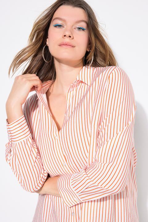 Actual product image Studio Untold Pinstripe Button Down Blouse (46, 48)