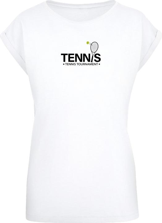 Produktbild Merchcode Ladies Tennis Racket Extended Shoulder Tee - 112755 (S)