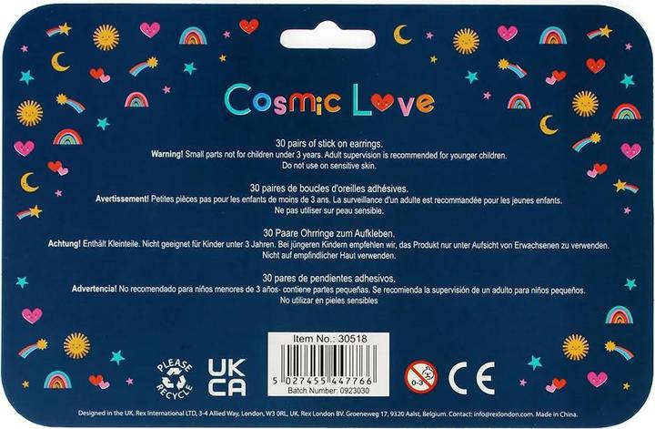 Produktbild Rex London Stick On Earrings (Kunststoff)