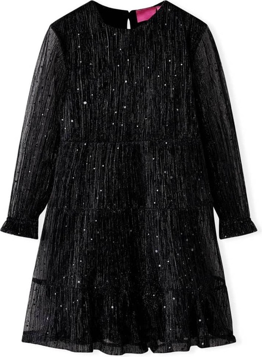 Immagine prodotto VidaXL Abito da bambino con maniche lunghe nero 128, materiale esterno (128)