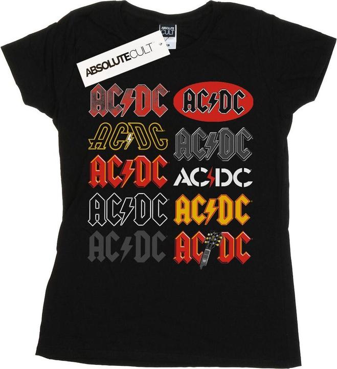 AC/DC Multi Logos TShirt aus Baumwolle (XL)
