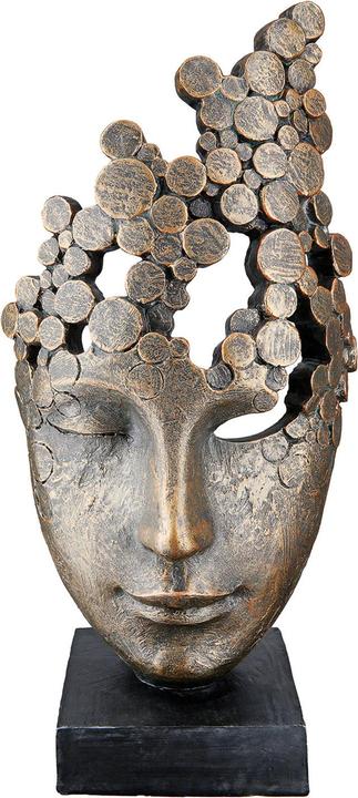Produktbild Gilde Gesicht, Famale Mask, Bronze H: 32 cm