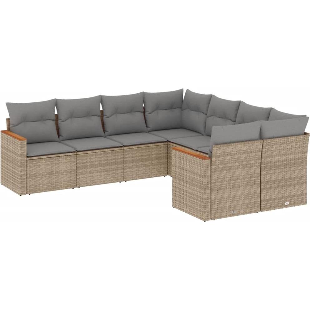 VidaXL, Gartenlounge, 10-tlg. Garten-Lounge-Set mit Kissen