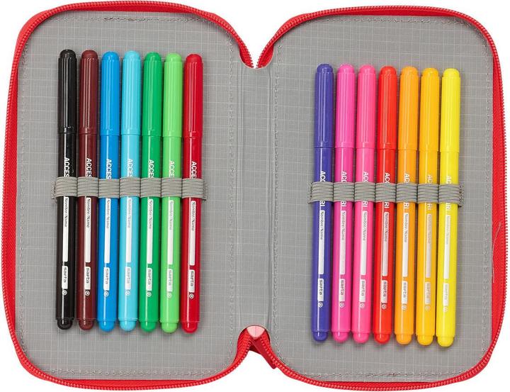Produktbild PJ Masks Schulmäppchen Ready Marineblau 12.5 X 19.5 X 4 Cm 28 Stücke