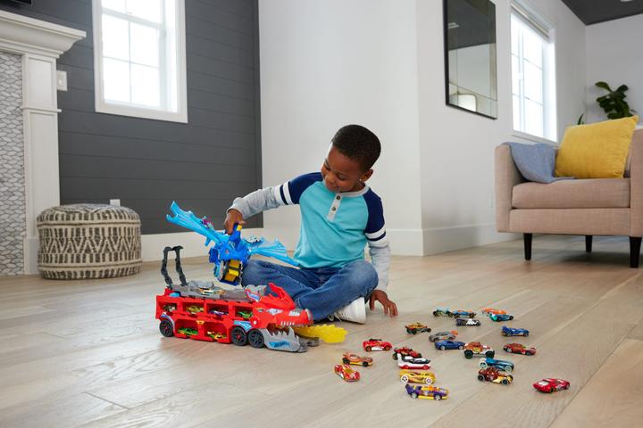 Actual product image Hot Wheels City Ultimativer 2-in-1 Drachen Transporter