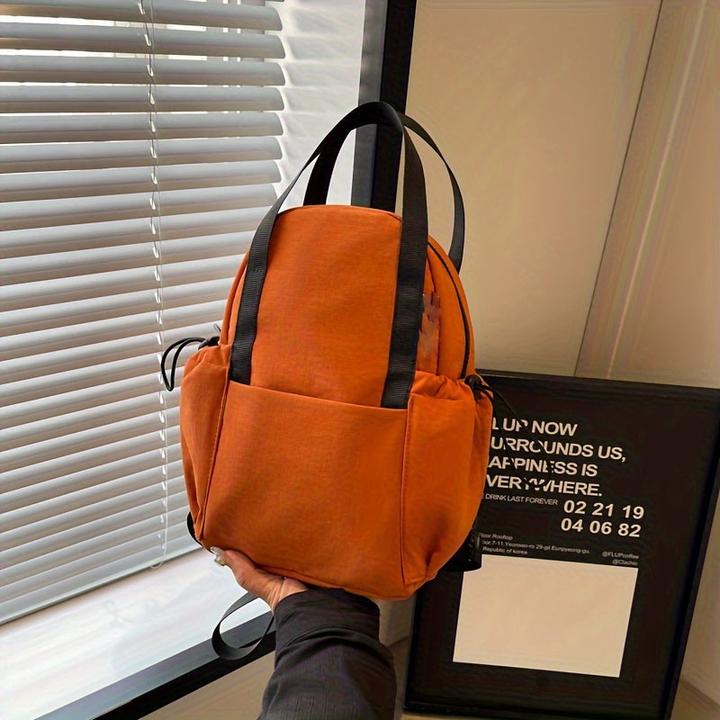 Immagine prodotto Only-Bags.Store Zaino in nylon leggero, borsa a tracolla alla moda, borsa fitness a tinta unita