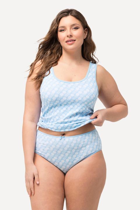 Immagine prodotto Ulla Popken Slip midi con cerchi/tinta unita in confezione da cinque (58, Confezione da 5 pezzi)