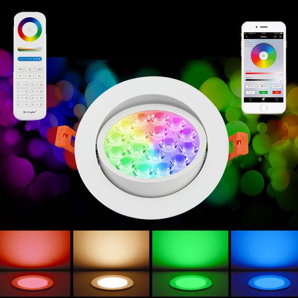 Produktbild Milight LED Einbauspot Smart 9W RGB+KW/WW 15°