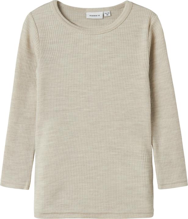 Actual product image Name it Nmnwax Wool Rib Ls Top Noos (104)