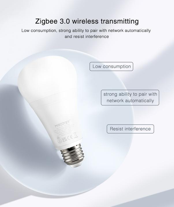 Immagine prodotto Milight Lampadina LED Zigbee 3.0 RGB+KW/WW 12W (E27, 1300 lm, 1 x)