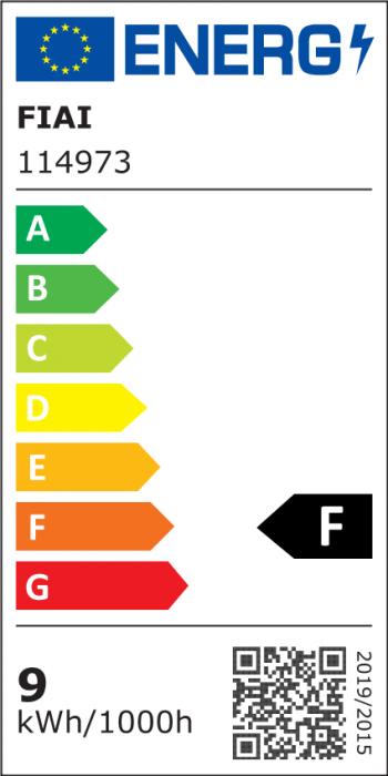Etichetta energetica Isoled Apparecchio da incasso a LED Slim68 9W nero angolare dimmerabile Dim-To-Warm (700 lm)