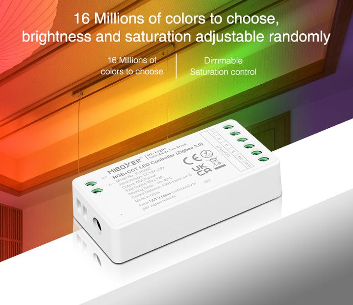 Image du produit Milight Contrôleur LED Zigbee 3.0 4 canaux RGBW