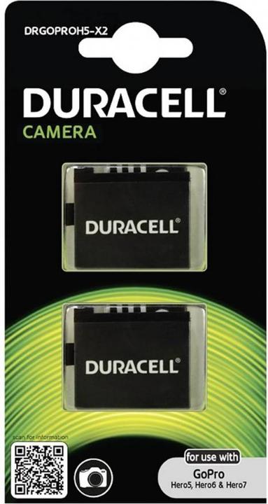 Image du produit Duracell Batterie Li-Ion pour GoPro Hero 5 (Batterie de l'appareil photo)