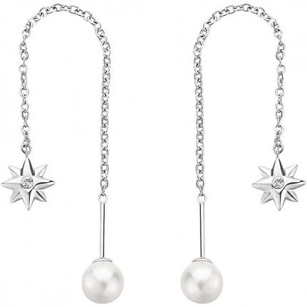 Brosway, Ohrringe, - Charming Shell Chakra Pearl Chain Earrings BHKE184