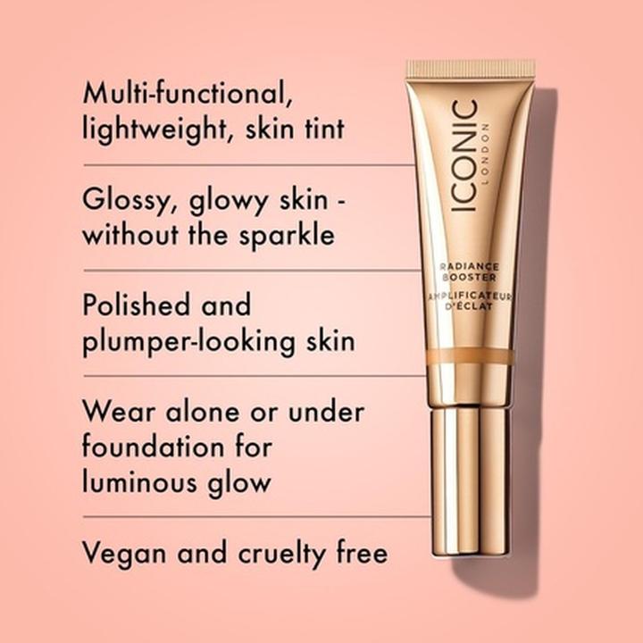 Image du produit Iconic London Radiance Booster Sheer Tinted Primer with Radiant Glow Tan (Tan éclatant)