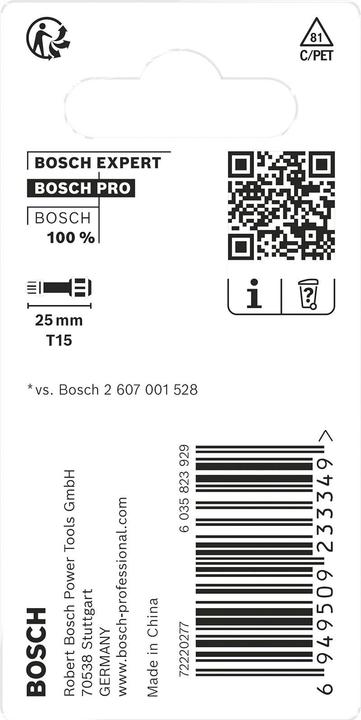 Image du produit Bosch Professional Zubehör Embout à impact Pro Torx