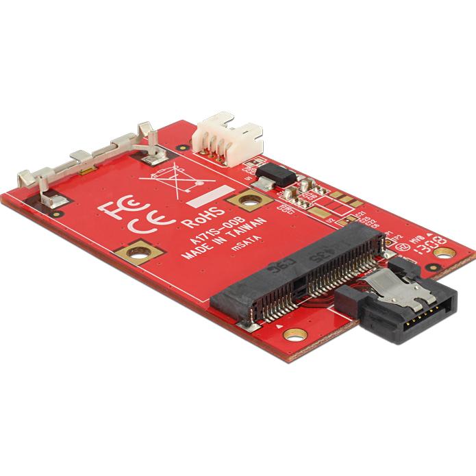 Delock Convertitore SATA 7 pin > mSATA full size, Cavo interno (PC)