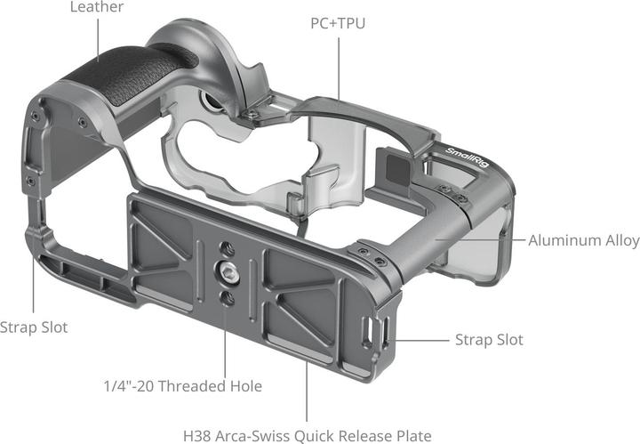 Image du produit SmallRig Cage Hybrid Modular für Alpha 7 IV, Detailfarbe: Grau (Cage)