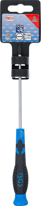 Actual product image BGS Screwdriver Slot SL 3 mm Blade Length 100 mm (Port)