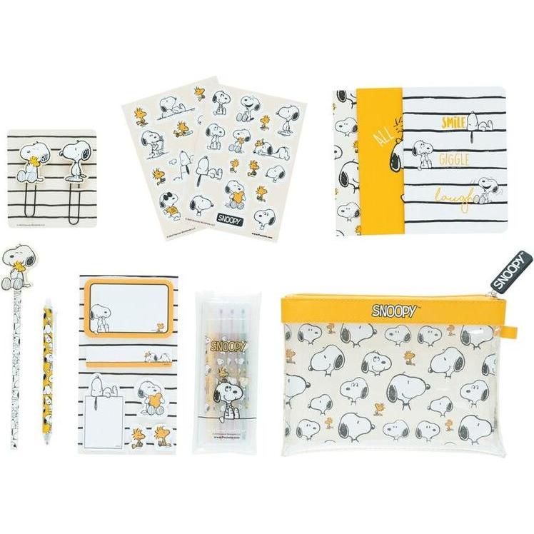 Grupo Erik, Astuccio, SNOOPY - Set di carta con 3 quaderni A6 - 10 pezzi.