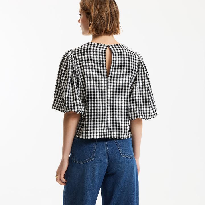 Immagine prodotto La Redoute Collections Bluse mit Rundhalsausschnitt (L)